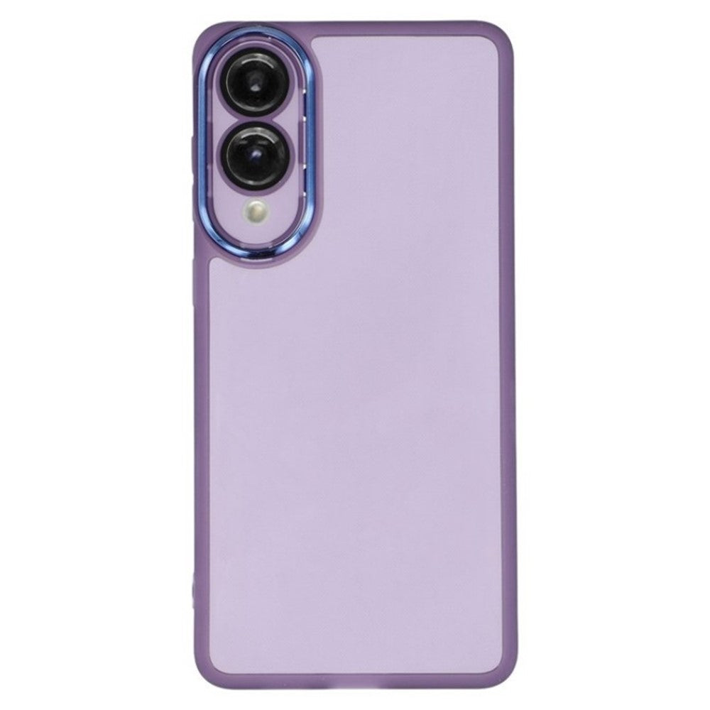 WANLONFENG For Samsung Galaxy S25 Edge TPU Case  DKSM Series Electroplated Frame Back Cover with Tempered Glass