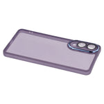 WANLONFENG For Samsung Galaxy S25 Edge TPU Case  DKSM Series Electroplated Frame Back Cover with Tempered Glass
