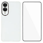 WANLONFENG For Samsung Galaxy S25 Edge TPU Case  DKSM Series Electroplated Frame Back Cover with Tempered Glass