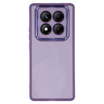 WANLONFENG For Xiaomi Redmi Note 14 Pro 4G TPU Case  DKSM Series Electroplated Frame Back Cover with Tempered Glass
