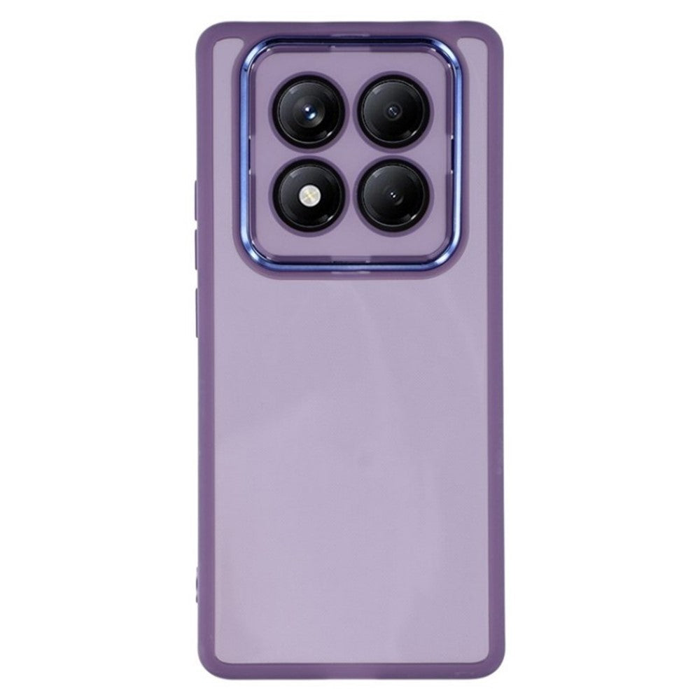 WANLONFENG For Xiaomi Redmi Note 14 Pro 4G TPU Case  DKSM Series Electroplated Frame Back Cover with Tempered Glass