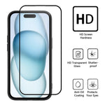 WANLONFENG For Xiaomi Poco X7 Pro 5G TPU Case  DKSM Series Electroplated Frame Back Cover with Tempered Glass