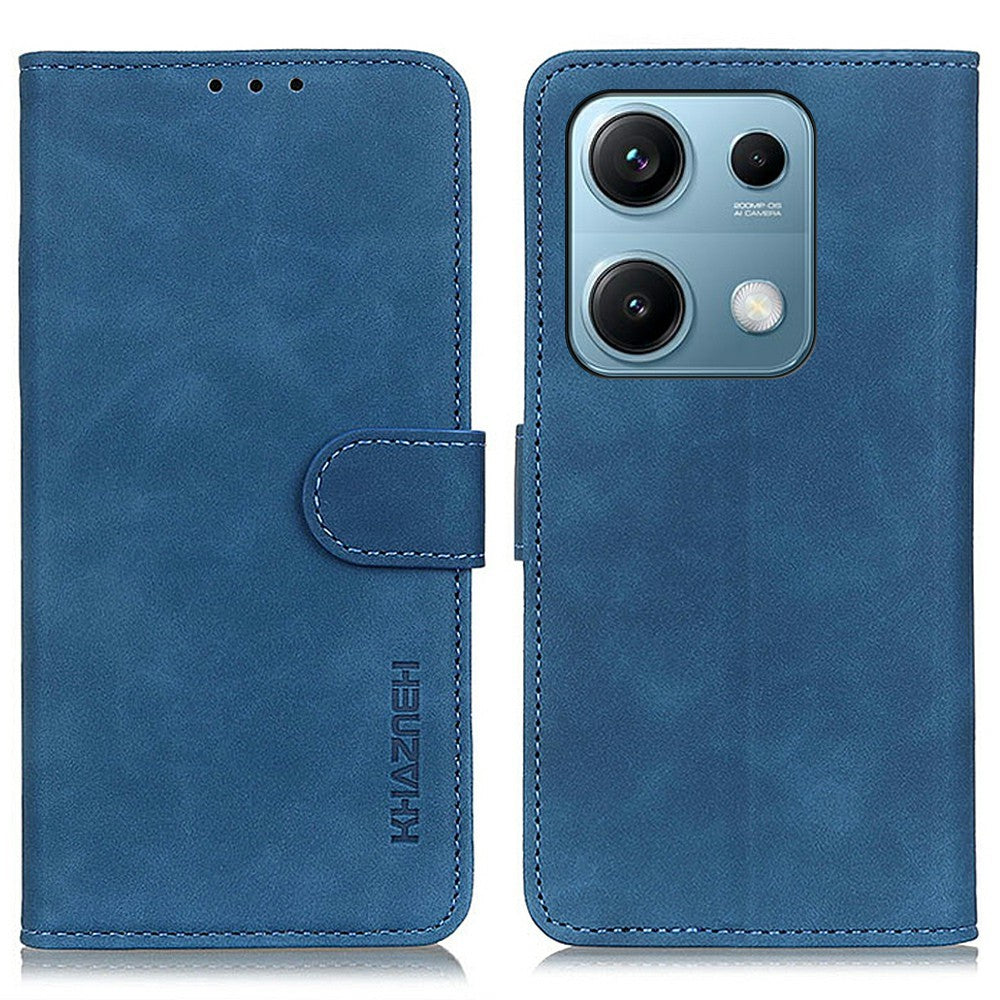 KHAZNEH For Xiaomi Redmi Note 14S 4G Case PU Leather Retro Texture Phone Cover