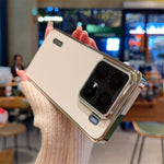 For Xiaomi 15 Pro Case Lizard Textured PU + PC Phone Back Cover Electroplating