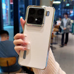 For Xiaomi 15 Pro Case Lizard Textured PU + PC Phone Back Cover Electroplating