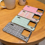For Xiaomi 15 Case Electroplating Silver Edge Woven Texture PU Leather + PC Phone Cover