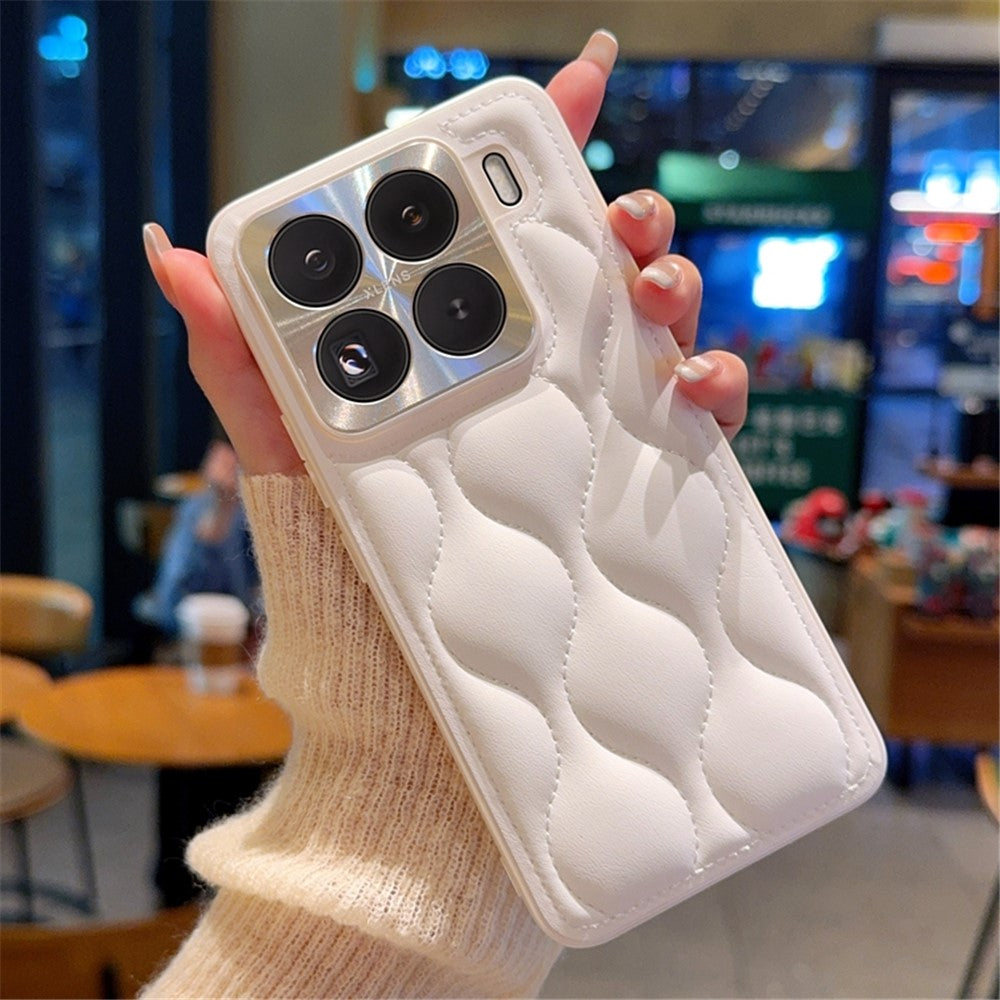 Xiaomi 15 Pro-skal Creative Chic Gourd Texture Läder + TPU mobilskal