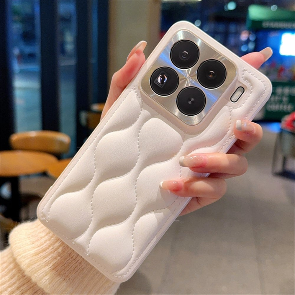 Xiaomi 15 Pro-skal Creative Chic Gourd Texture Läder + TPU mobilskal