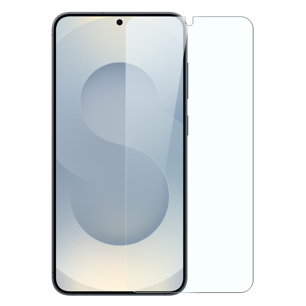 NORTHJO För Samsung Galaxy S25 Edge Genomskinligt Skal Stötsäkert TPU-Skal med Härdat Glas och Stöd för Fingeravtryckslåsning