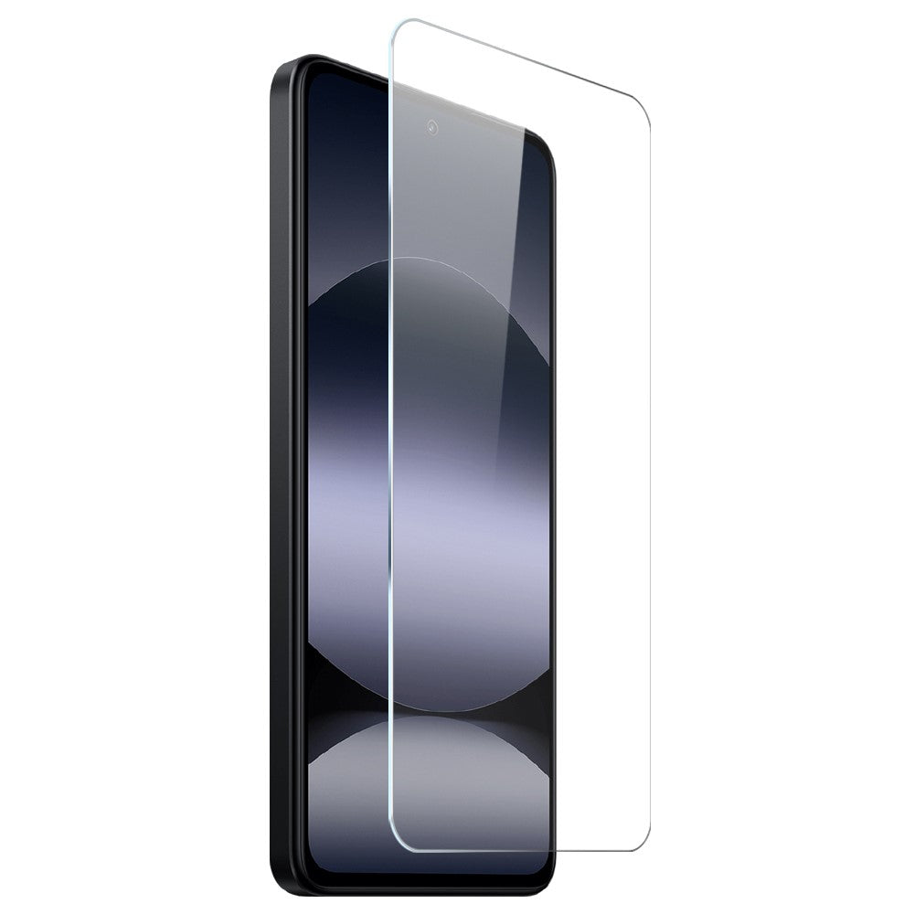 NORTHJO For Xiaomi Redmi Note 14 4G (164.84mm) Clear Phone Case Four Corner Shockproof TPU Cover with Tempered Glass