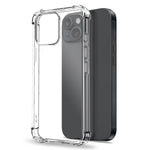 NORTHJO For iPhone 15 Clear Case Shockproof TPU Cover with Tempered Glass and Camera Lens Film