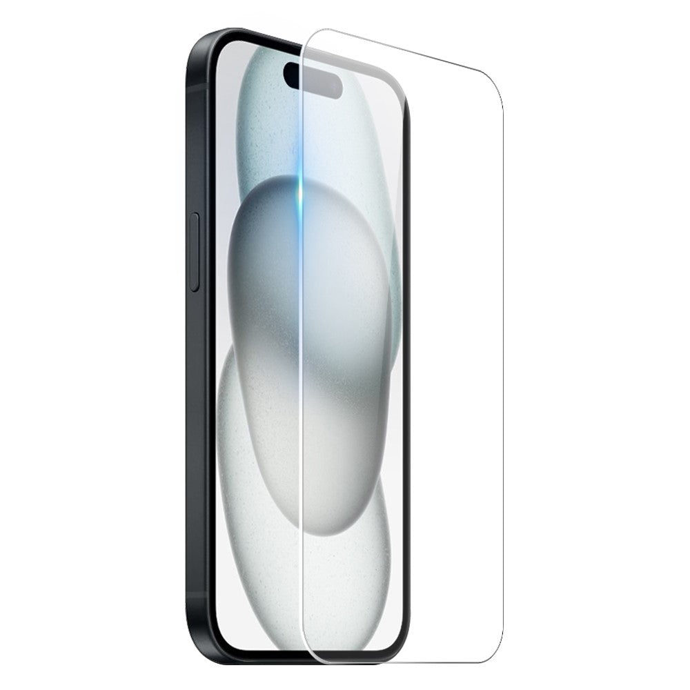 NORTHJO For iPhone 15 Clear Case Shockproof TPU Cover with Tempered Glass and Camera Lens Film