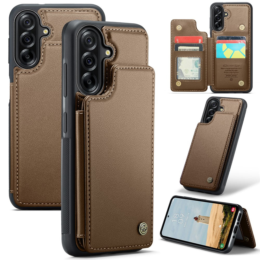 CASEME For Samsung Galaxy A56 5G Case with RFID Blocking 5 Card Slots  C22 Leather Back Cover