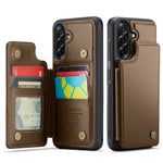 CASEME For Samsung Galaxy A56 5G Case with RFID Blocking 5 Card Slots  C22 Leather Back Cover