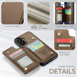 CASEME For Samsung Galaxy A56 5G Case with RFID Blocking 5 Card Slots  C22 Leather Back Cover