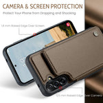 CASEME For Samsung Galaxy A56 5G Case with RFID Blocking 5 Card Slots  C22 Leather Back Cover