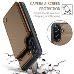 CASEME For Samsung Galaxy A56 5G Case with RFID Blocking 5 Card Slots  C22 Leather Back Cover
