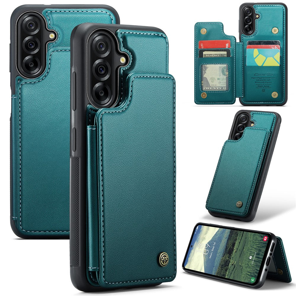 CASEME For Samsung Galaxy A56 5G Case with RFID Blocking 5 Card Slots  C22 Leather Back Cover
