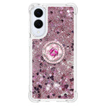 For Samsung Galaxy S25 Edge TPU Case with Kickstand Quicksand Shockproof Cover