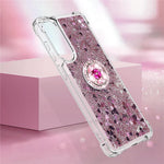 For Samsung Galaxy S25 Edge TPU Case with Kickstand Quicksand Shockproof Cover