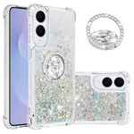 For Samsung Galaxy S25 Edge TPU Case with Kickstand Quicksand Shockproof Cover