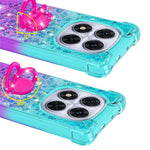 For Xiaomi Redmi Note 14 Pro+ 5G TPU Case with Kickstand Gradiant Quicksand Shockproof Cover
