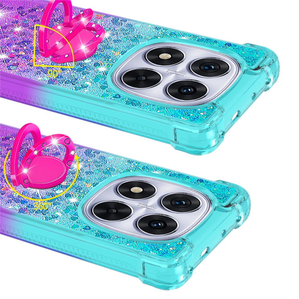 For Xiaomi Redmi Note 14 Pro+ 5G TPU Case with Kickstand Gradiant Quicksand Shockproof Cover