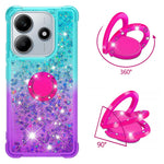 For Xiaomi Redmi Note 14 4G (164.84mm) TPU Case with Kickstand Gradiant Quicksand Shockproof Cover
