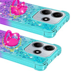 For Xiaomi Redmi Note 14 4G (164.84mm) TPU Case with Kickstand Gradiant Quicksand Shockproof Cover