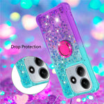 For Xiaomi Redmi Note 14 5G (China) / Xiaomi Redmi Note 14 5G TPU Case with Kickstand Gradiant Quicksand Shockproof Cover
