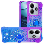 For Xiaomi Redmi Note 14 5G (China) / Xiaomi Redmi Note 14 5G TPU Case with Kickstand Gradiant Quicksand Shockproof Cover