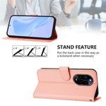 For Huawei nova 13 Pro 5G Case Solid Color Wallet Leather Phone Cover with Strap