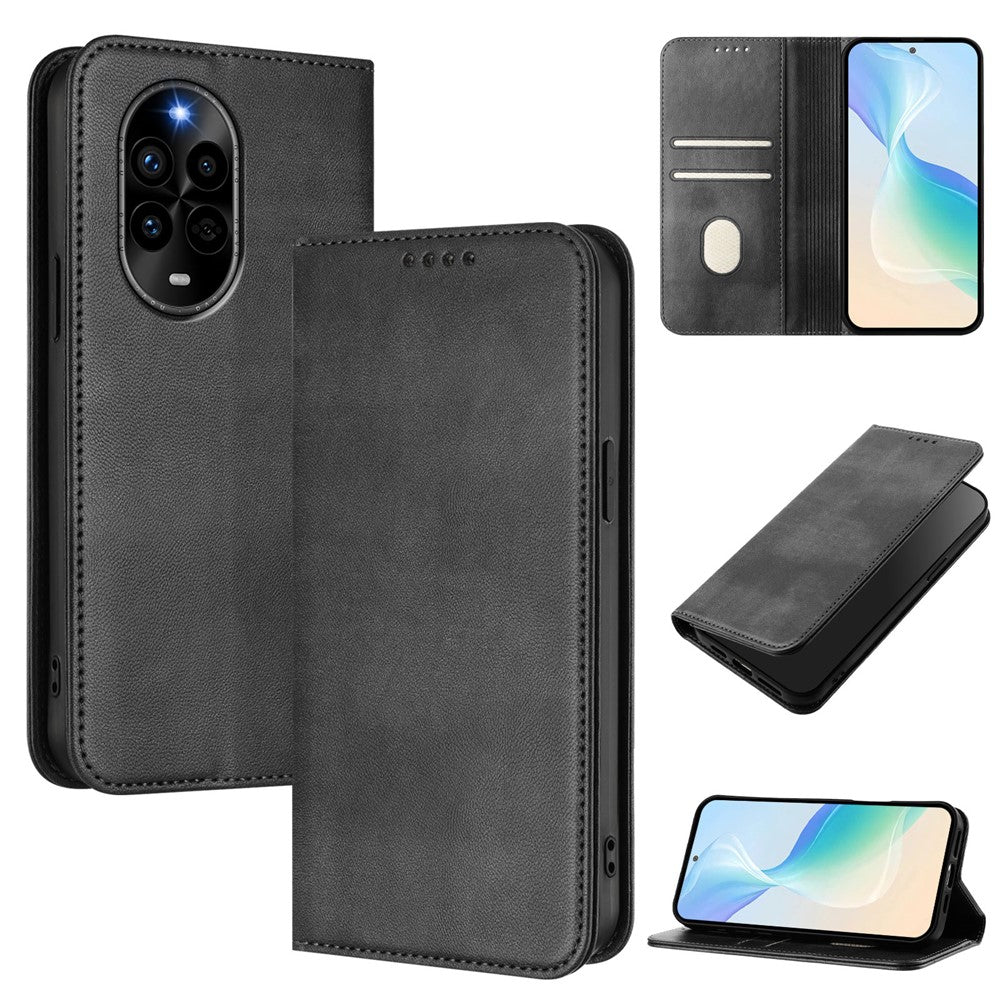 Huawei nova 13 Pro 5G plånboksfodral Retro textur RFID-blockerande lädermobilskal