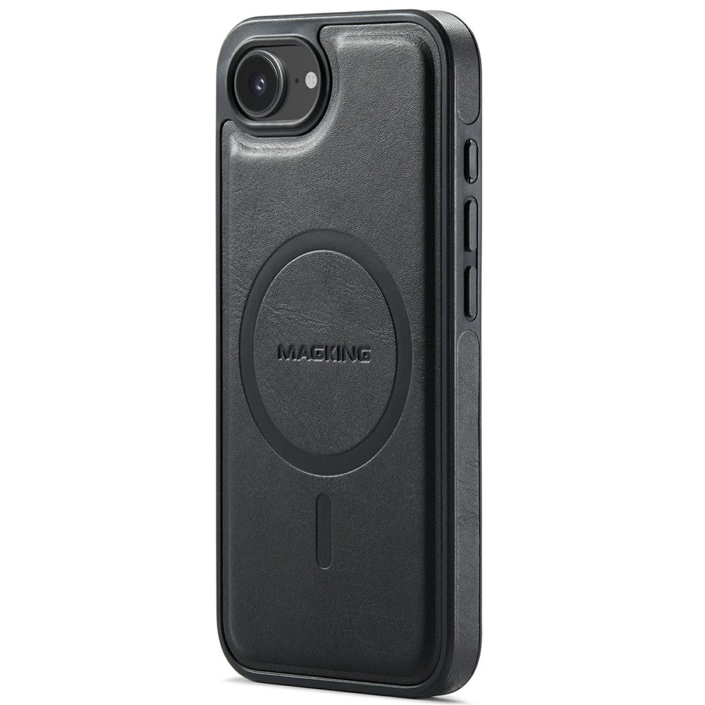 MAGKING K1 Series For iPhone 17e / 16e Magnetic Case PC + TPU + PU Leather Phone Cover