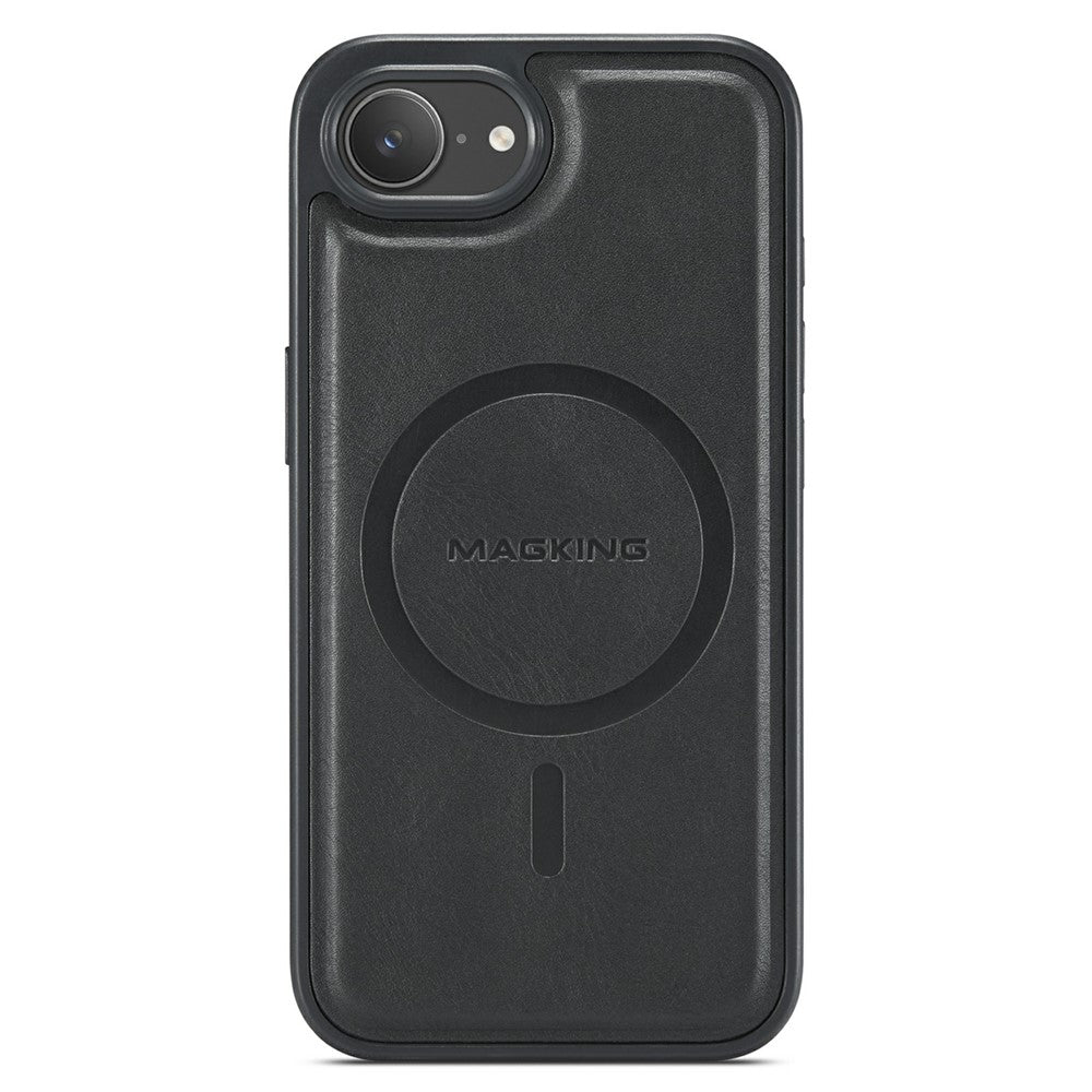 MAGKING K1 Series For iPhone 17e / 16e Magnetic Case PC + TPU + PU Leather Phone Cover