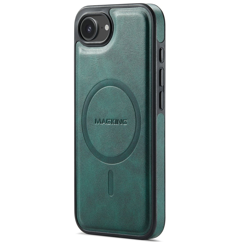 MAGKING K1 Series For iPhone 17e / 16e Magnetic Case PC + TPU + PU Leather Phone Cover