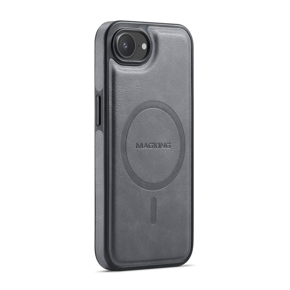 MAGKING K1 Series For iPhone 17e / 16e Magnetic Case PC + TPU + PU Leather Phone Cover