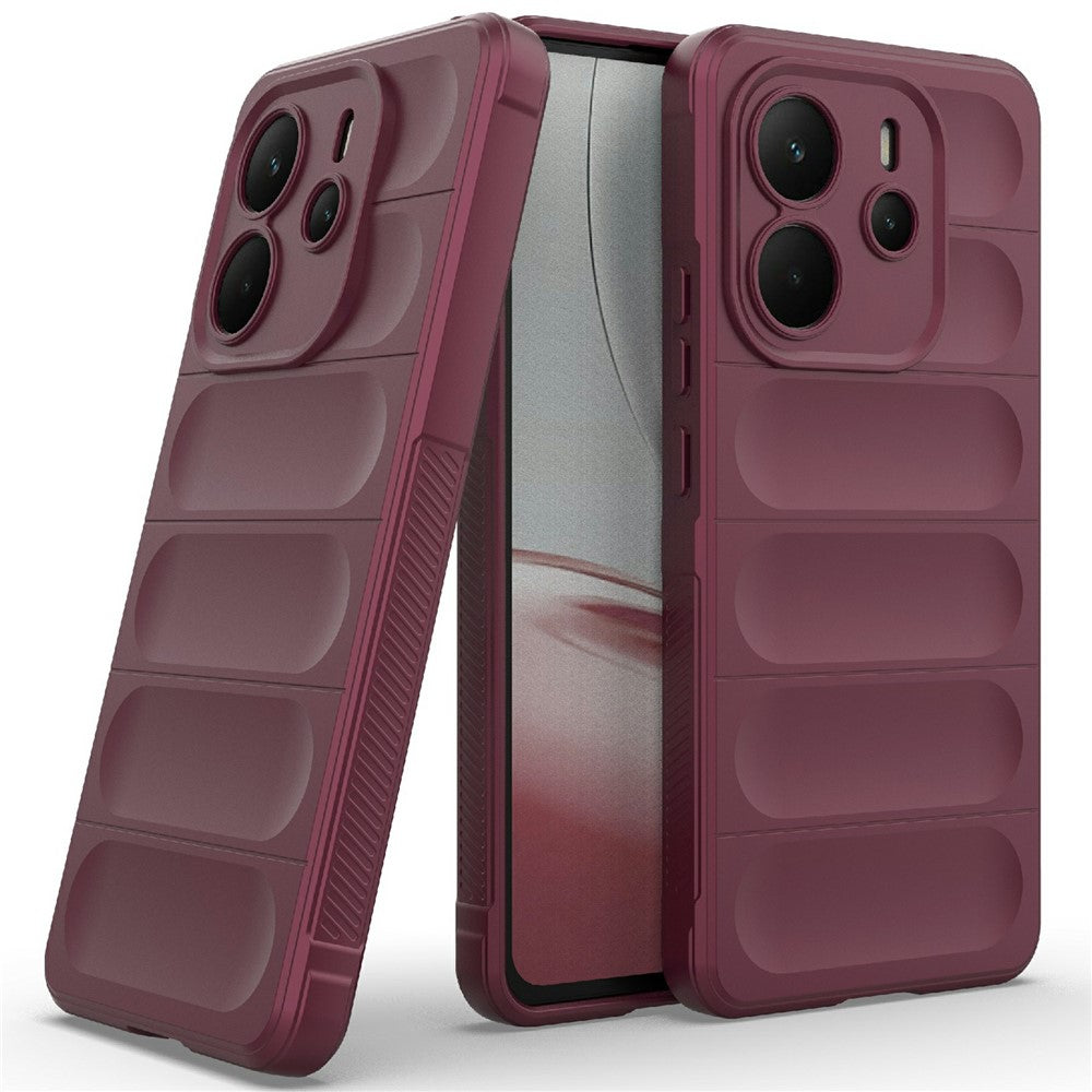 For Xiaomi Redmi Note 14 4G (164.84mm) Case Anti-Drop Soft TPU Rugged Phone Back Cover