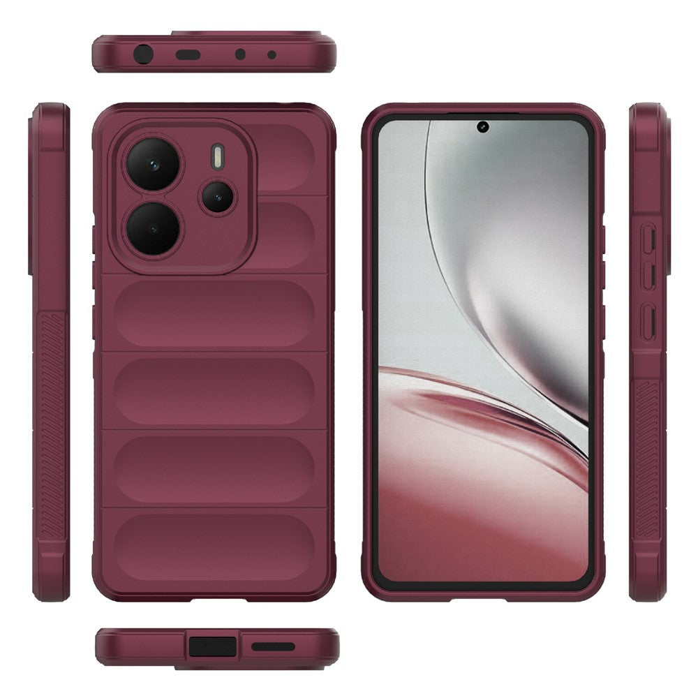 For Xiaomi Redmi Note 14 4G (164.84mm) Case Anti-Drop Soft TPU Rugged Phone Back Cover