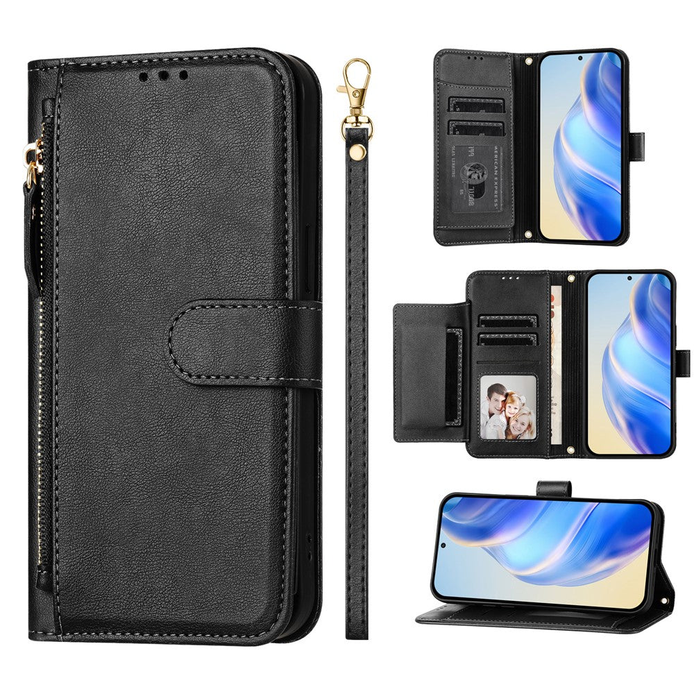 For Huawei nova 13 Pro 5G Case Zipper Pocket Multiple Card Slots Leather Phone Cover
