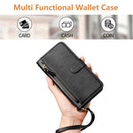 For Huawei nova 13 Pro 5G Case Zipper Pocket Multiple Card Slots Leather Phone Cover
