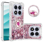 For Xiaomi Redmi Note 14 Pro+ 5G TPU Case with Kickstand Quicksand Shockproof Cover