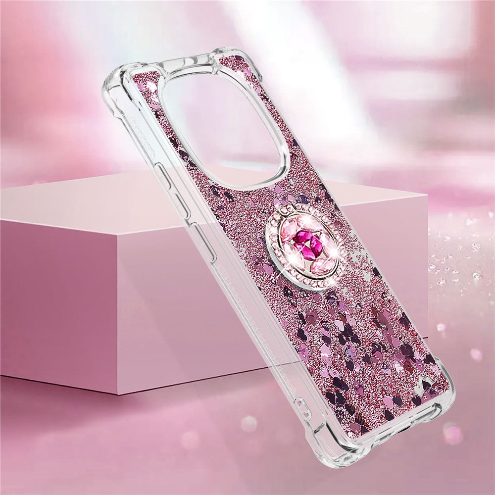 For Xiaomi Redmi Note 14 Pro+ 5G TPU Case with Kickstand Quicksand Shockproof Cover