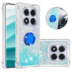 For Xiaomi Redmi Note 14 Pro+ 5G TPU Case with Kickstand Quicksand Shockproof Cover