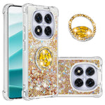 For Xiaomi Redmi Note 14 Pro 5G TPU Case with Kickstand Quicksand Shockproof Cover
