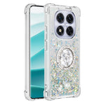 For Xiaomi Redmi Note 14 Pro 5G TPU Case with Kickstand Quicksand Shockproof Cover