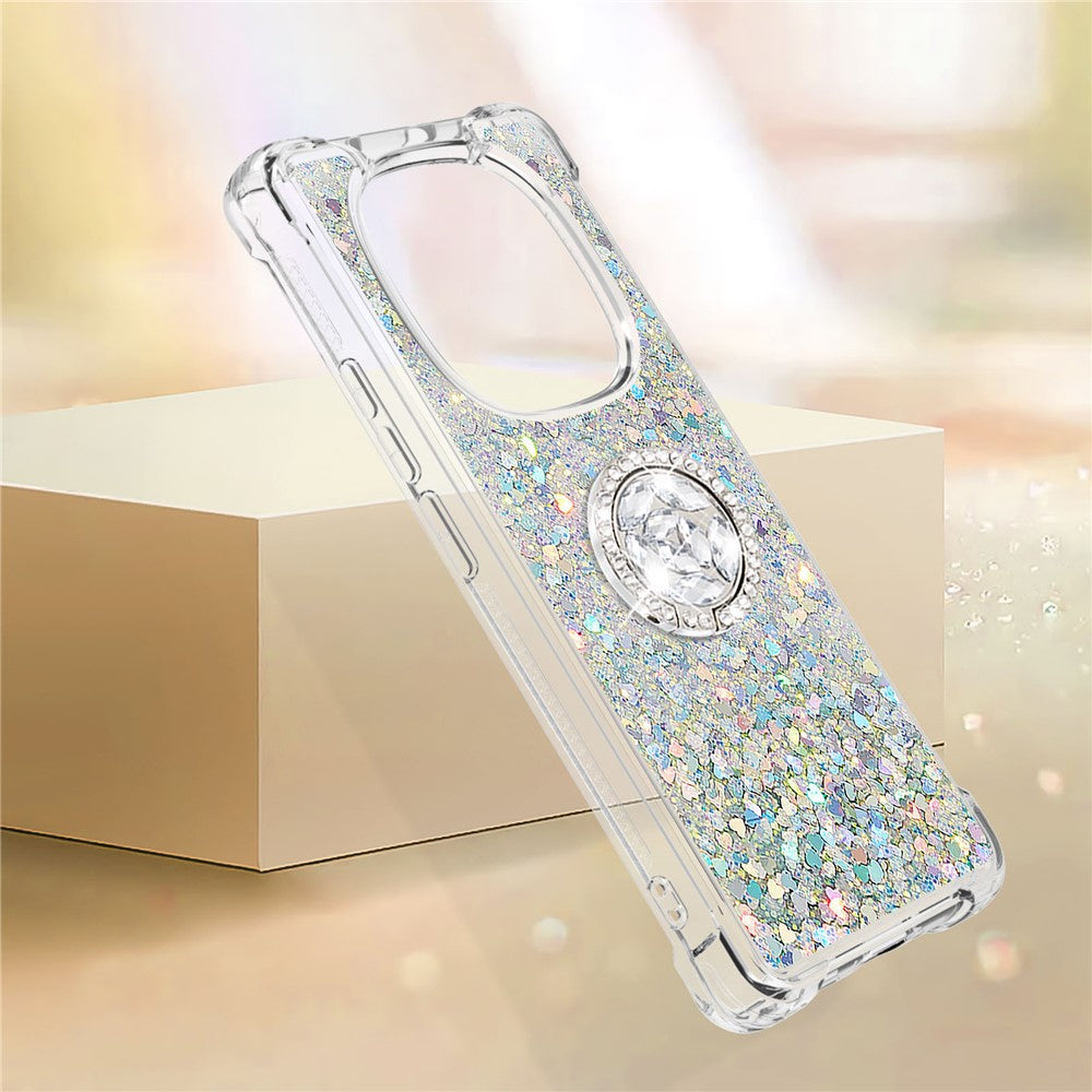 For Xiaomi Redmi Note 14 Pro 5G TPU Case with Kickstand Quicksand Shockproof Cover