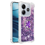 For Xiaomi Redmi Note 14 4G (163.25mm) TPU Case with Kickstand Quicksand Shockproof Cover