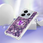 For Xiaomi Redmi Note 14 4G (163.25mm) TPU Case with Kickstand Quicksand Shockproof Cover