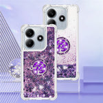 For Xiaomi Redmi Note 14 4G (163.25mm) TPU Case with Kickstand Quicksand Shockproof Cover